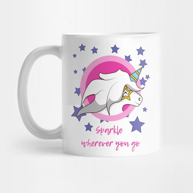 Unicorn Sparkle Wherever You Go by Vegan Squad